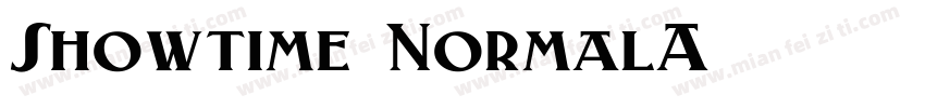 Showtime NormalA字体转换